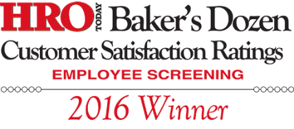 2016 Baker's Dozen Winner For Employment Screening