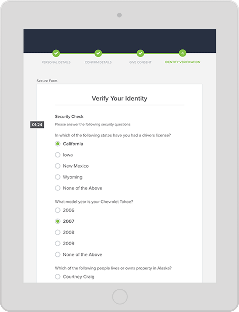 GoodHire Identity Verification Questions