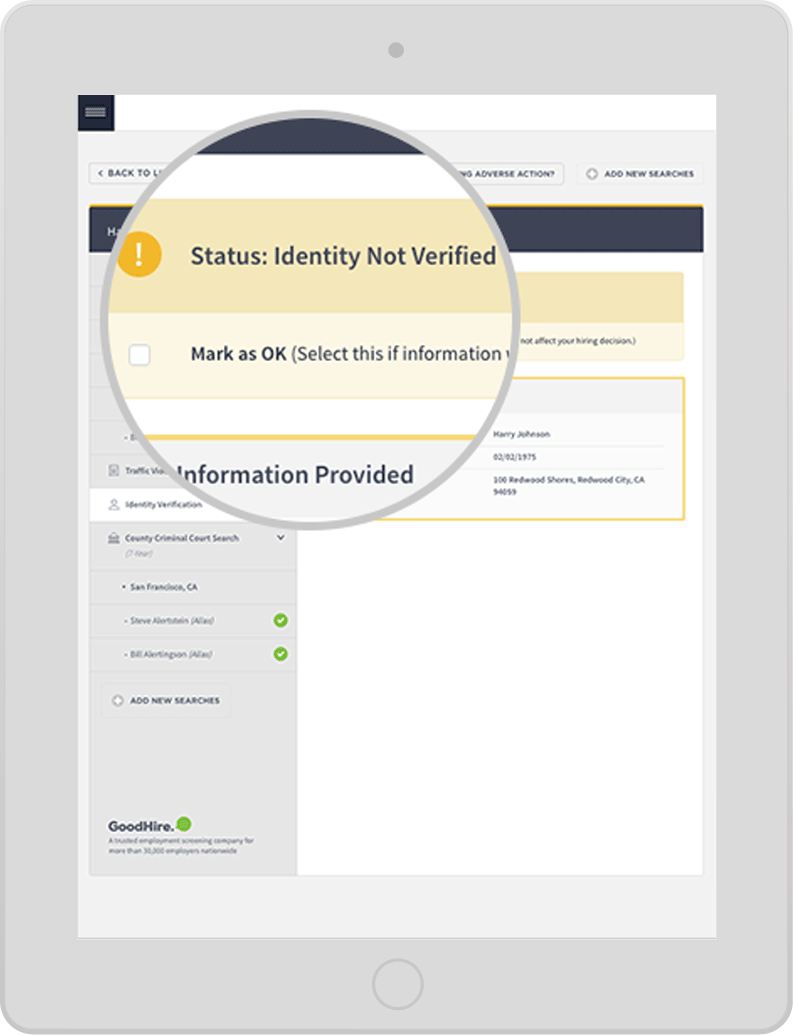 Verify your Candidate's Identity