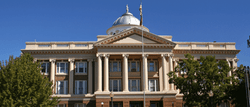 A photograph of the facade of a civil court house.